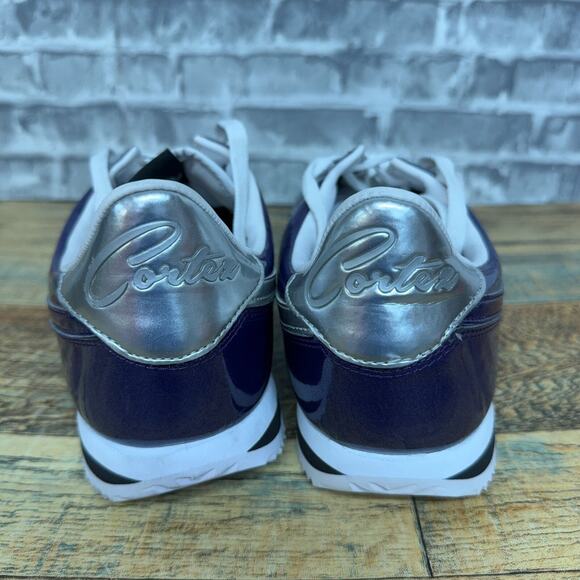 Nike Cortez 72 Basic Premium QS Purple White Silver 819721-500 Mens Size 10 Rare - Picture 5 of 7